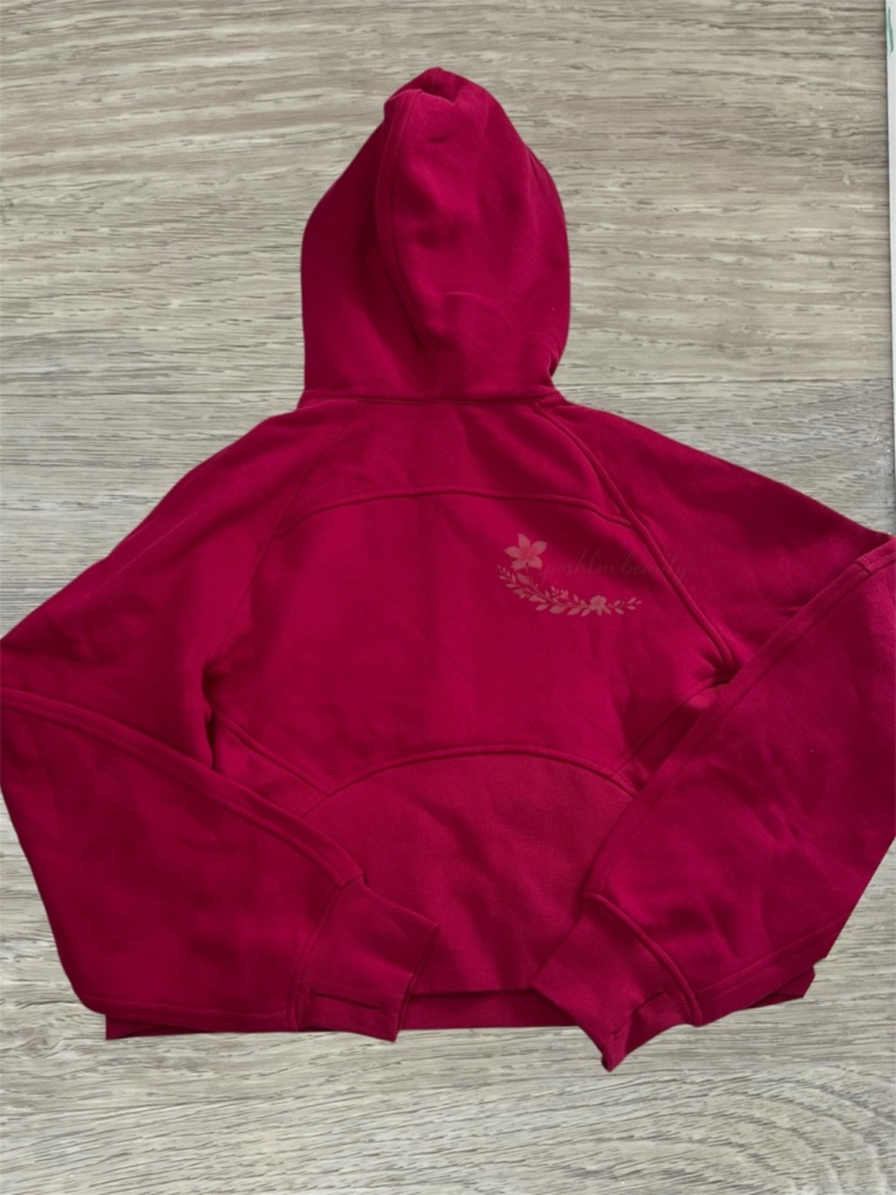 Lululemon Scuba Oversized Half Zip Hoodie Berry Rumble XS/S NWT - Picture 3 of 3